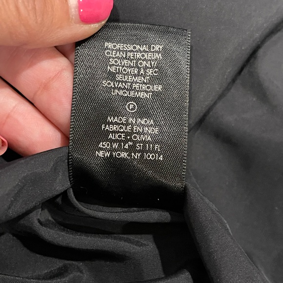 Alice + Olivia Cina Embellished Glitter Tassel Mini Skirt Size 6 - Picture 13 of 14